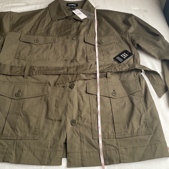EXPRESS Belted Cargo Jacket Size S -NWT - Picture 8 of 10